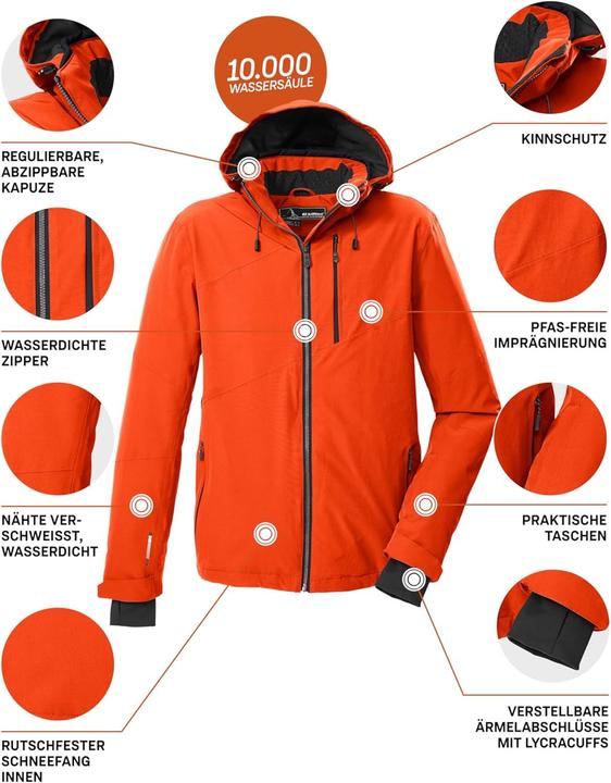 Immagine prodotto Killtec Giacca da Sci con Cappuccio Amovibile (M)