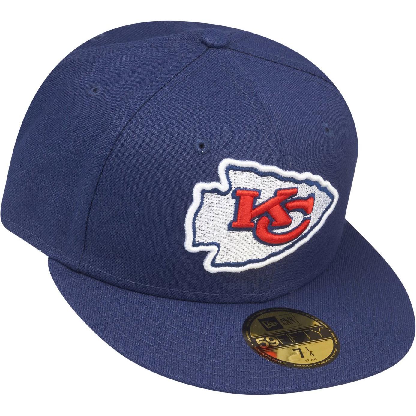 Thumbnail - New Era, Herren, Cap, 59Fifty Fitted Cap - NFL Kansas City Chiefs - 6 7/8, Blau, (6 7/8)
