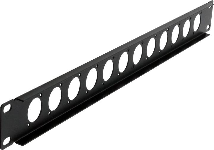 Actual product image Exsys 19" Rack panel, 1U, 12x D-type (XLR)