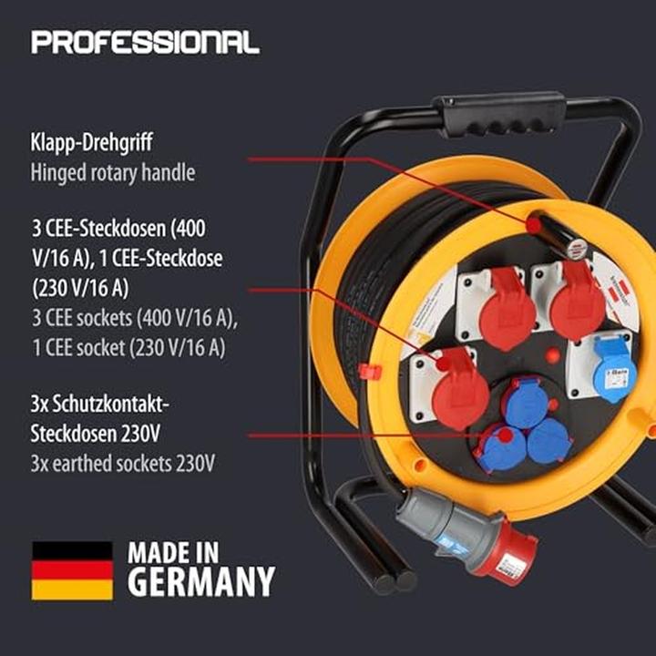 Produktbild Brennenstuhl Kabeltrommel Brobusta 380 H07RN-F5G2.5 (40 m, 2.50 mm²)
