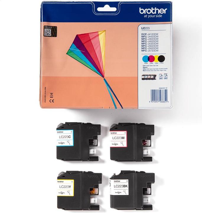 Energy Label Brother LC-223 Value Pack (M, C, Y, FC)