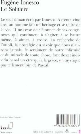 Immagine prodotto Le solitaire (Francese, Ionesco Eugène, 1989)
