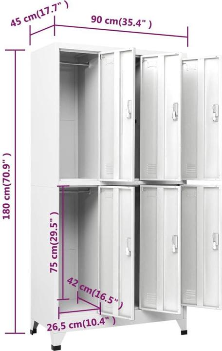 Produktbild VidaXL Davin (90 x 45 x 180 cm)