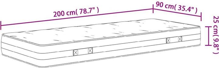 Immagine prodotto vidaXL Jerrie (90 x 200 cm)