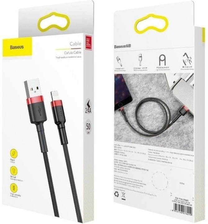 Actual product image Baseus Cafule Series for Apple (0.50 m, USB 2.0)