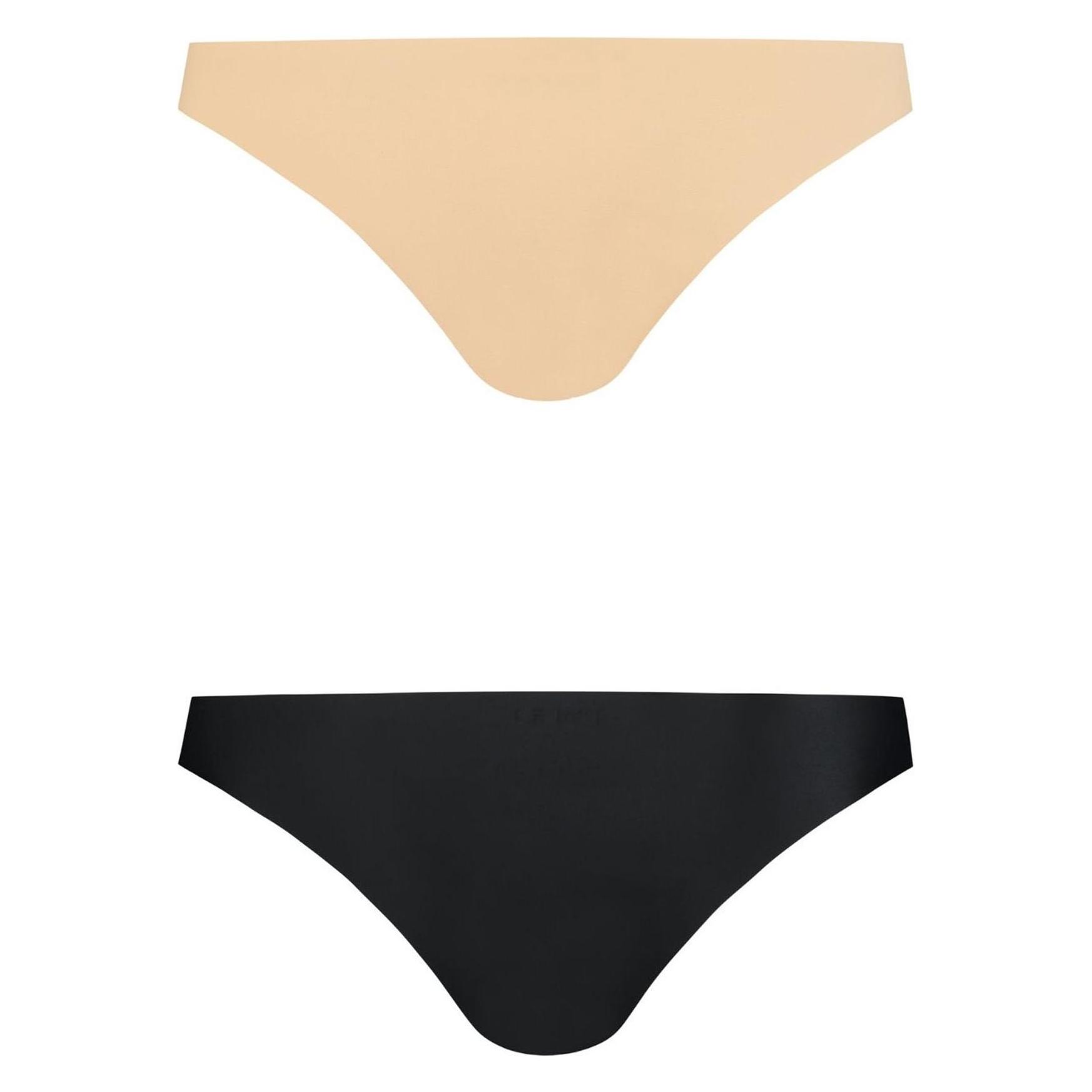 Bye Bra, Bh's, Onzichtbare Braziliaanse Naakt + Zwart Xl, Veelkleurig, (set Van 2, Xl)