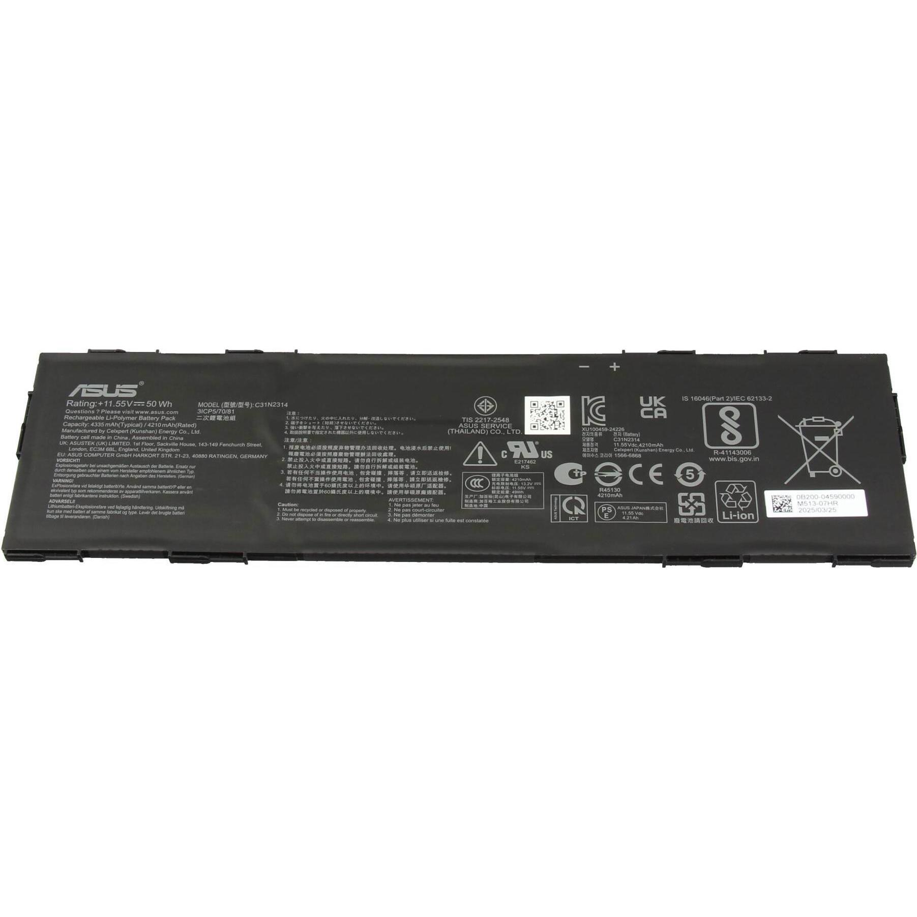 ASUS 0B200-04590000 (3 Zellen, 4335 mAh), Notebook Akku