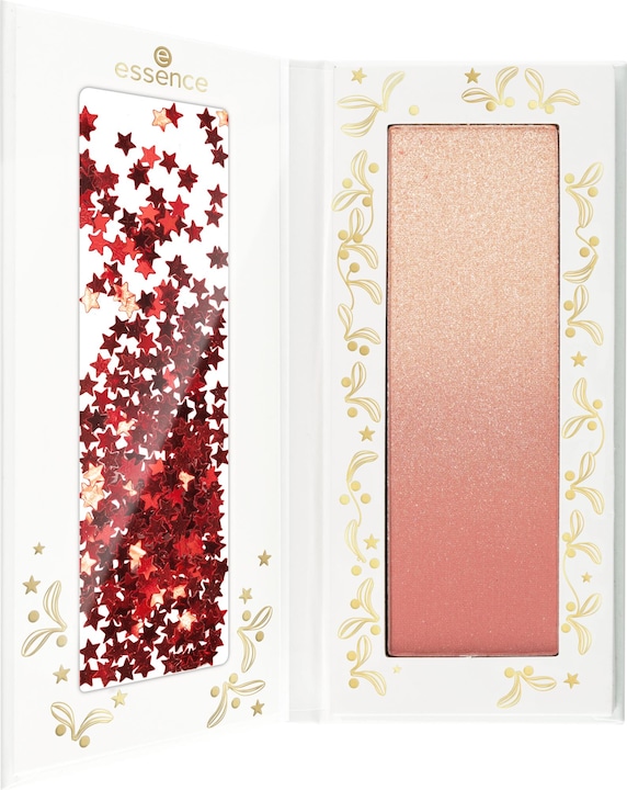 essence Blush and Highlighter duo XMAS KiSSES multi (01 Under The Mistleglow, Highlighter, 5.50 g)