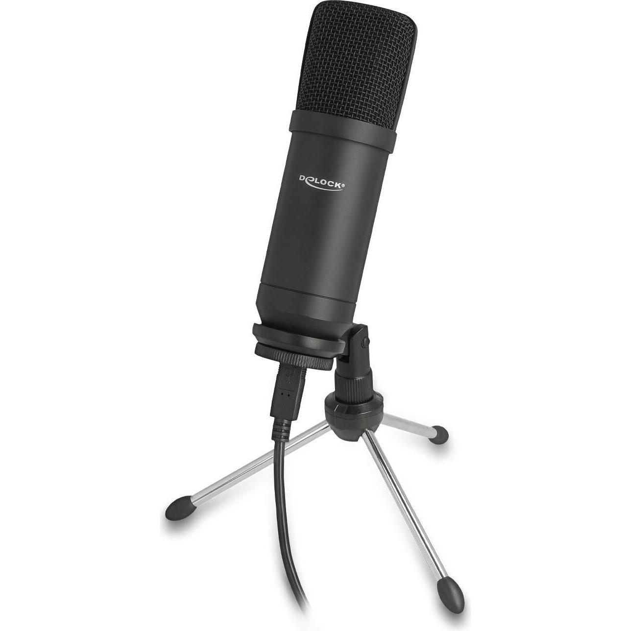 Delock Nero Microfono Professionale, Microfono