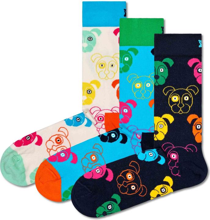 Immagine prodotto Happy Socks Cane misto (confezione da 3, 41 - 46)