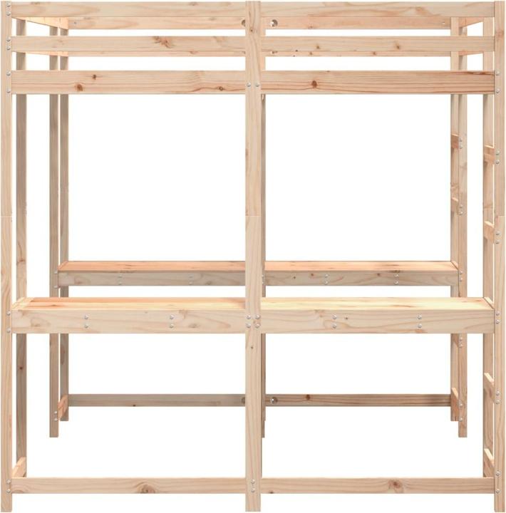 Produktbild vidaXL Hochbett mit Schreibtisch & Leiter (160 x 200 cm)