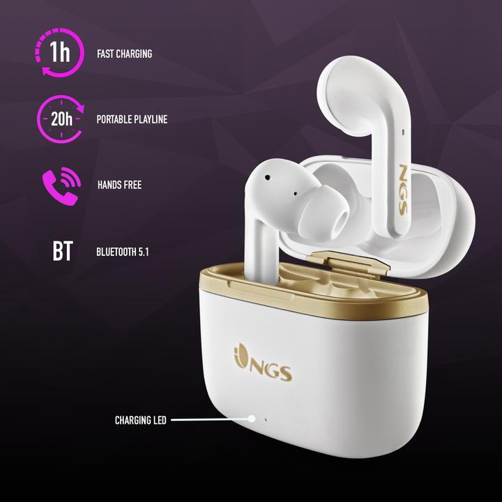 Produktbild NGS Artica trophy white (5 h, Kabellos)