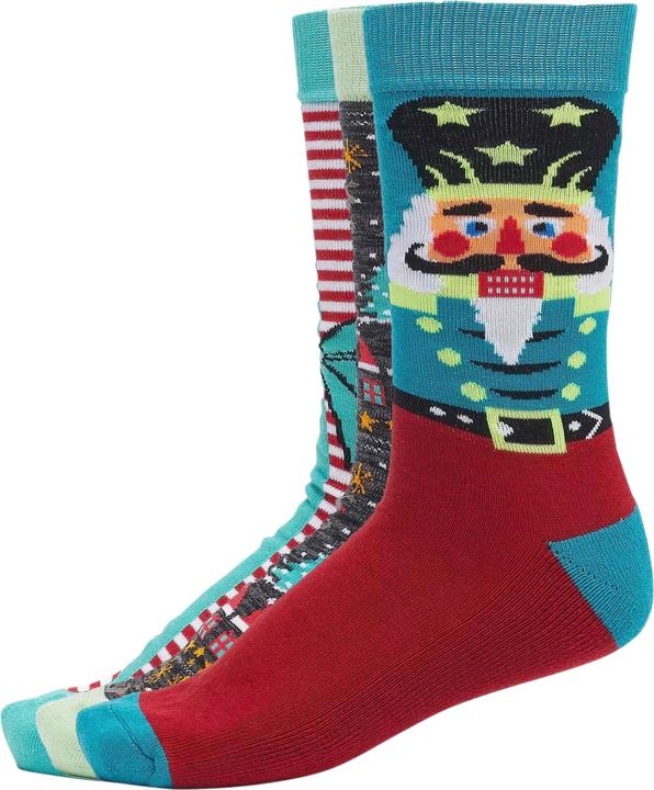 Produktbild Urban Classics Christmas Nutcracker Socks 3-Pack (3er Pack, 39 - 42)
