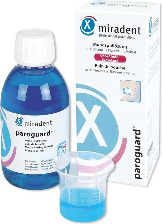 Actual product image Miradent Paroguard mouth rinse with 250 ppm fluoride (200 ml, Mouthwash)