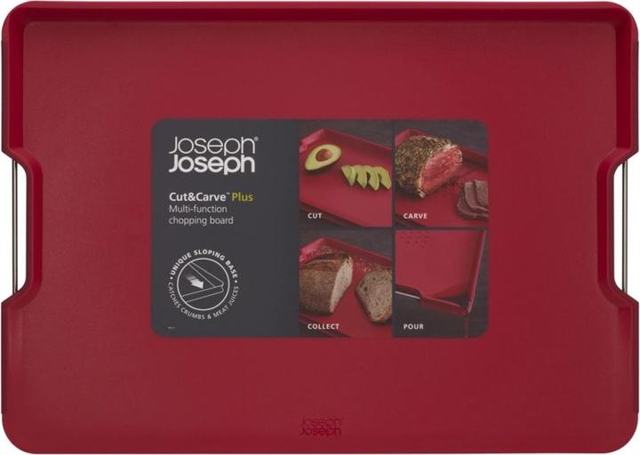 Image du produit Joseph Joseph Cut & Carve Plus Planche à découper extra-large - Rouge