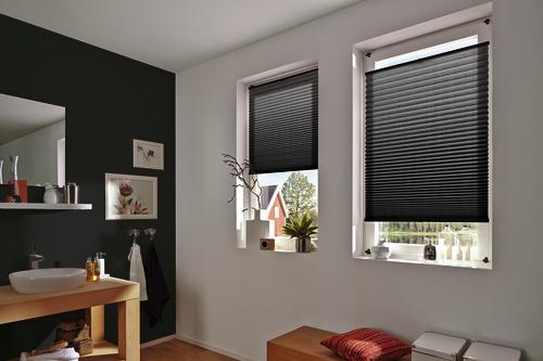 Actual product image Gardinia Plissée Concept 70 x 130 cm, Schwarz (70 x 130 cm)