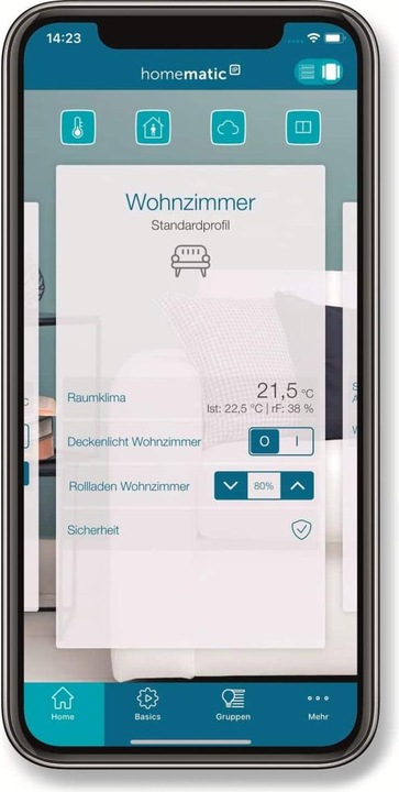 Produktbild Homematic IP Smart Home Funk-Bewegungsmelder mit Dämmerungssensor Aussen (12 m)