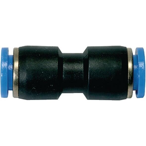 Riegler, Schlauchanschluss + Schlauchverbinder, Gerade Steckverbindung Blaue Serie 10 mm L1 47,0 mm (10 mm)