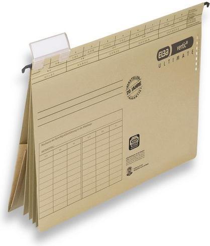 Produktbild Elba Hängemappen Vertic Ultimate DIN A4 Braun Pappkarton 85448 (A4, 25 x)