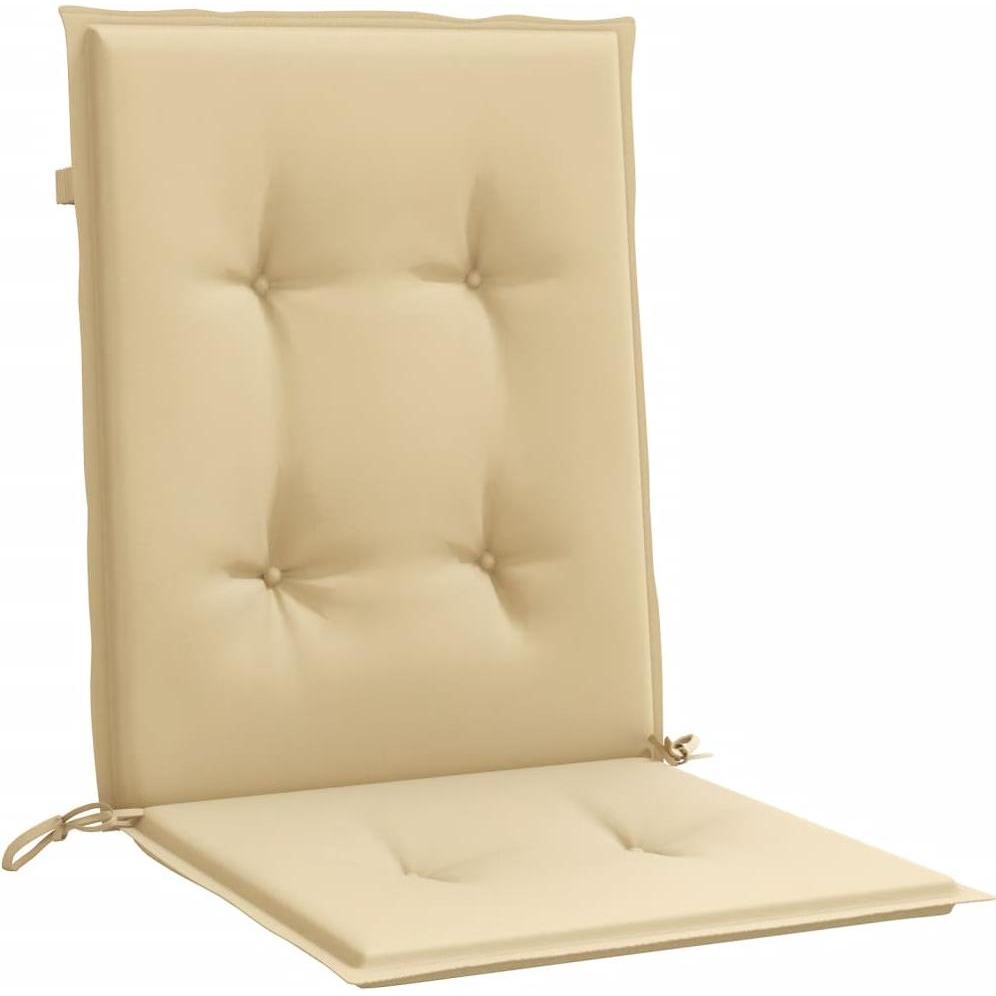 VidaXL, Sitzkissen, Niedriglehner-Auflagen 4 Stk. Stoff (100 x 50 x 4 cm)