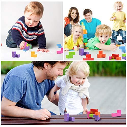 Actual product image Activity Board Magnetic Building Blocks Cube, Building Blocks Toy for Kids with 54 Smart Cards