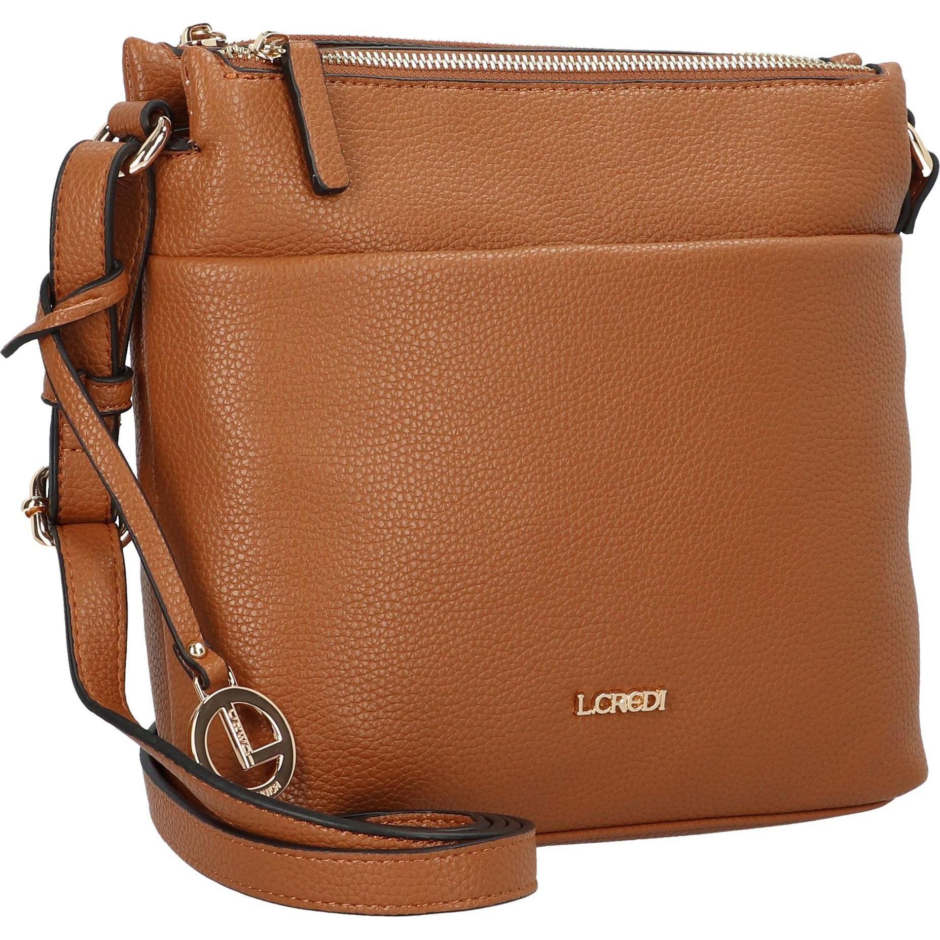 Thumbnail - L.Credi, Handtasche, Eda Umhängetasche 23 cm, Braun
