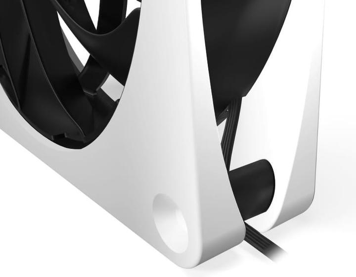 Actual product image Alphacool Apex Stealth Metal Power 120mm Fan 3000rpm (white/black) (120 mm, 1 x)