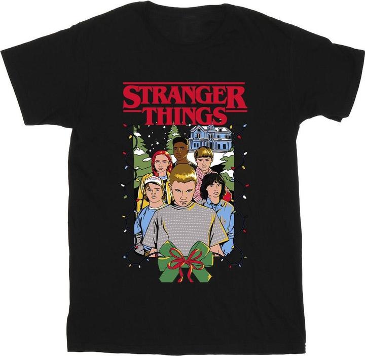 Produktbild Netflix Stranger Things Christmas Poster TShirt Jungen (140, 146)