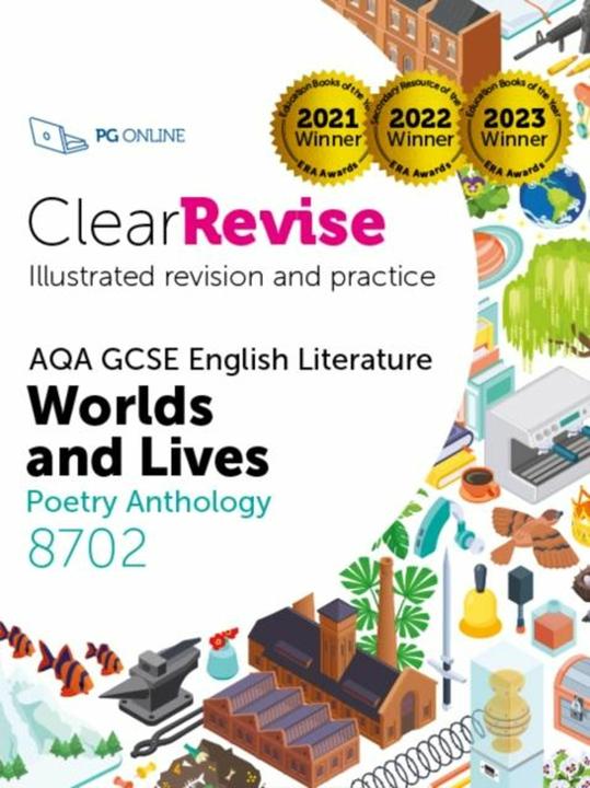 Online ClearRevise AQA GCSE English Literature 8702- Worlds and Lives Poetry Anthology (Anglais, Pg en ligne, 2024)