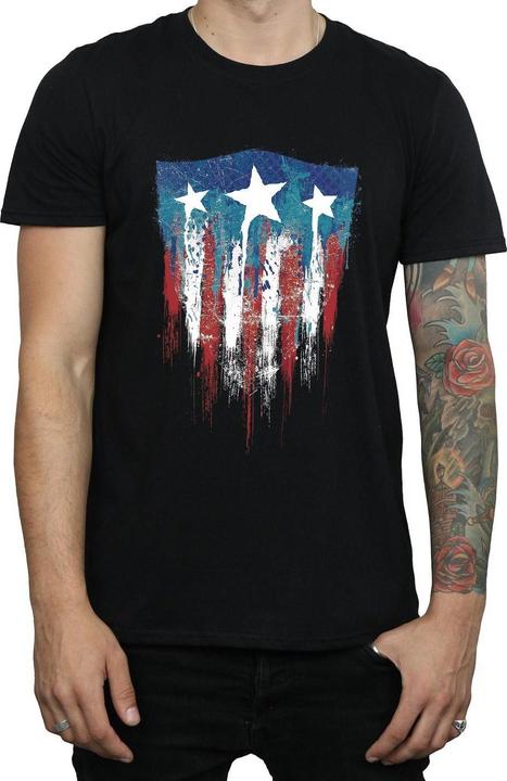 Produktbild Captain America Flagge Schild TShirt (S)