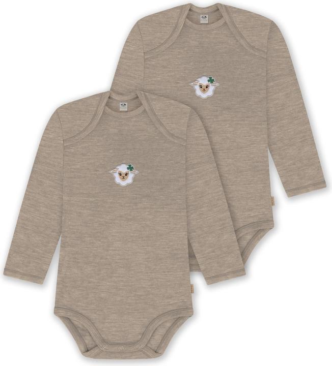 Produktbild Normani 2er Pack Baby Merino Body Langarm „Auckland" - 9377 (92)