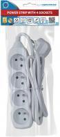 Image du produit Esperanza Power Strip 4 Sockets 1.5m White (4x, 1.50 m)