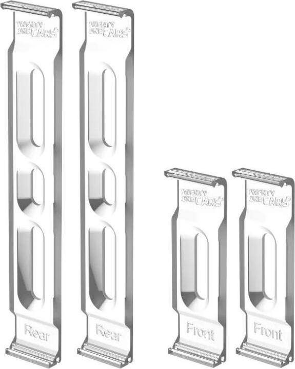 Actual product image 21cars Click licence plate holder portrait format (Front + rear, Portrait format)