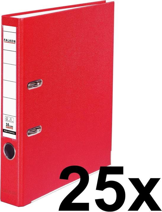 Image du produit Falken Classeur PP-Color, DIN A4, largeur de dos 50 mm ou 80 mm (A4, 50 mm, 25 pcs)