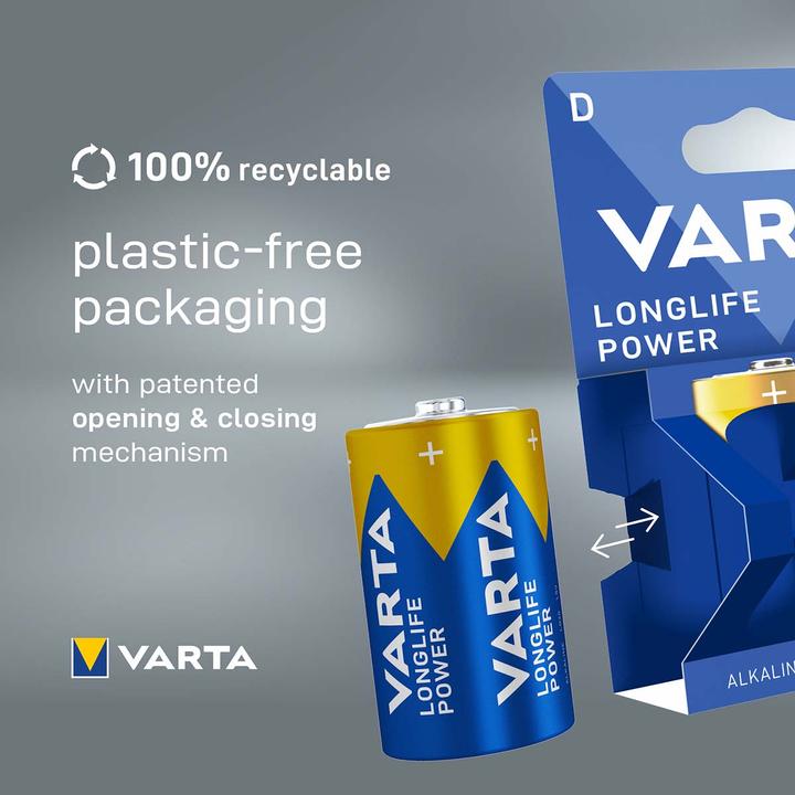 Productafbeelding Varta LONGLIFE Power (2 Pcs., D, 16500 mAh)