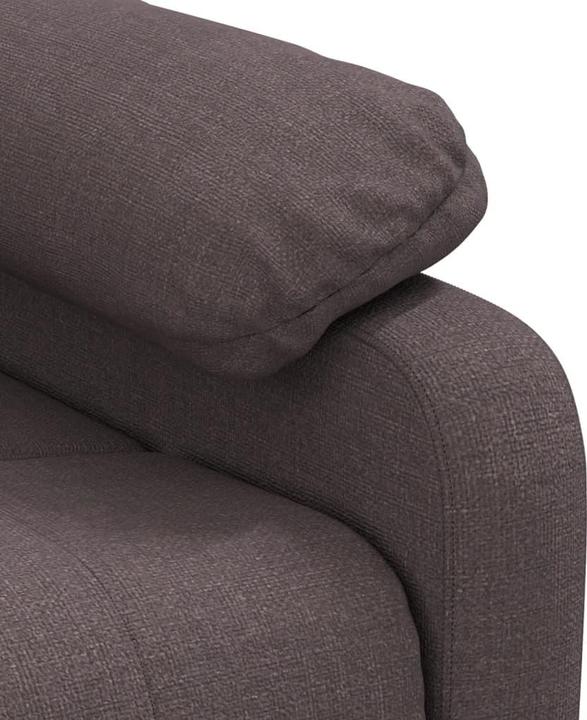 Immagine prodotto vidaXL Poltrona massaggiante Poltrona TV Poltrona relax Poltrona reclinabile Tessuto marrone scuro