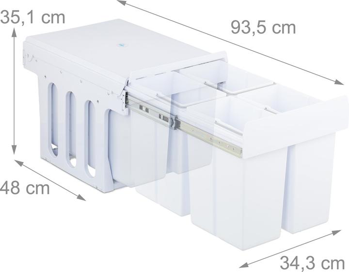 Produktbild Relaxdays Einbaumülleimer (32 l)