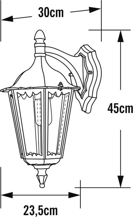 Produktbild Konstsmide Aussenwandleuchte Energiesparl (E27, IP43)