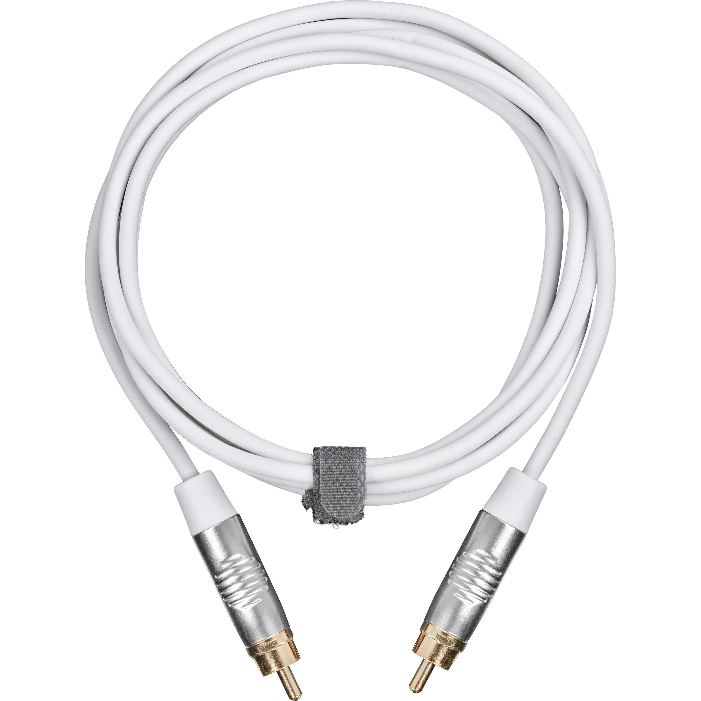 Fuj Tek RCA Male to RCA Male Audio Cable, 10 m, White (10 m, Cinch), Cavo audio