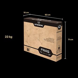 Actual product image Ultradesk Biurko Frag Czarne 140 cmx60 cm