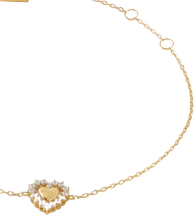 Produktbild Guess 10MM JARDIN HEART & CRYS BR Armband (18.50 cm, Silber 925)