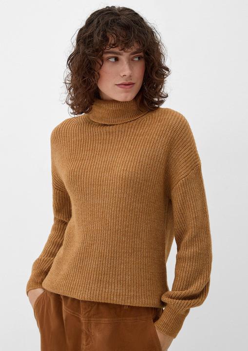 Produktbild s.Oliver Strickpullover Strickpullover mit Rollkragen (38)