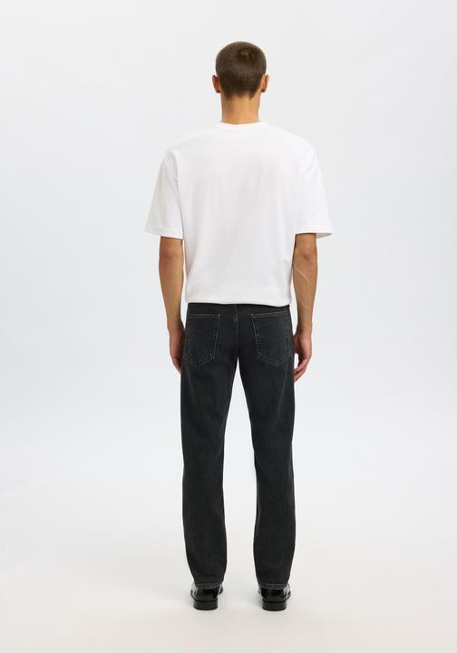 Actual product image Selected 196 Dark Wash Straight Fit Jeans (W28/L32)