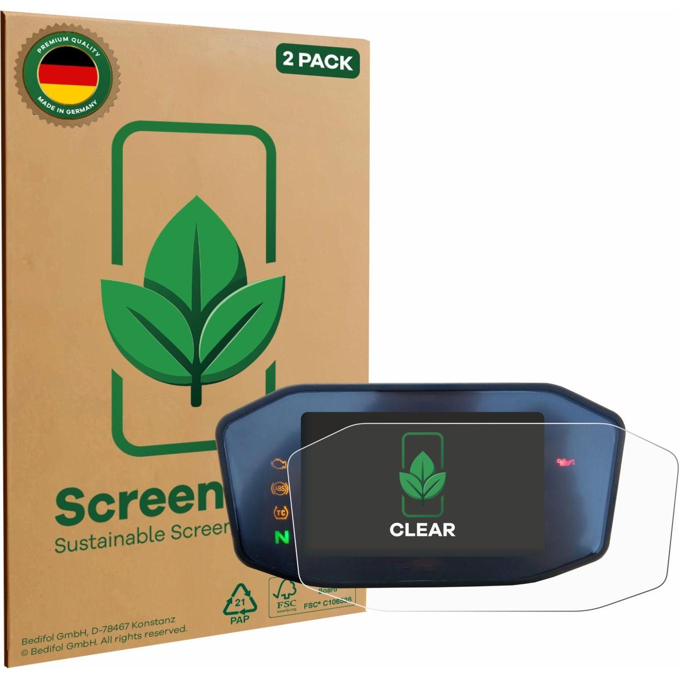 ScreenLeaf, Fahrzeug Navigation Zubehör, Schutzfolie nachhaltiger Displayschutz Display Schutz Folie Klar Transparent