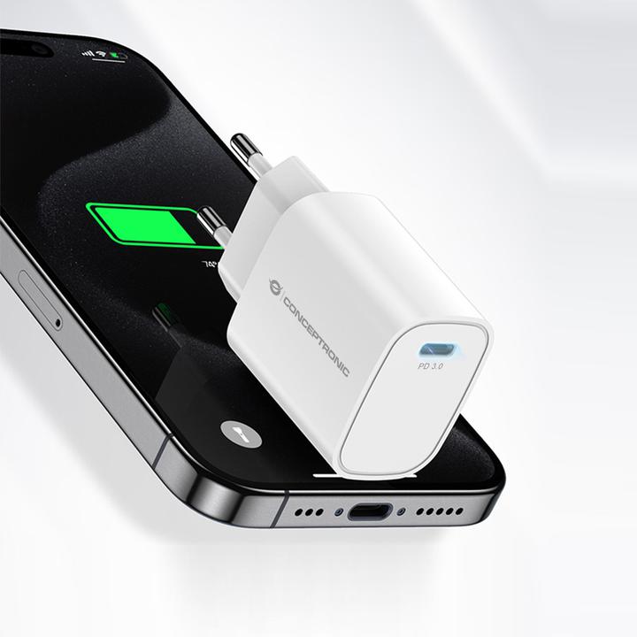Actual product image Conceptronic Charger 1Port 20W,1xUSB-C Desk PD ws (20 W, 1 portion)