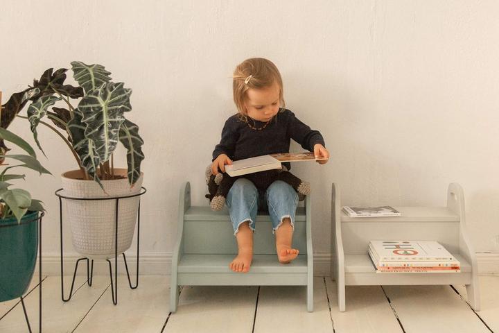 Immagine prodotto Kindsgut Holztritt-Hocker mit 2 Stufen für Kinder