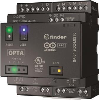 Immagine prodotto Finder Opta Lite 8A.04.9.024.8300 Modulo di comunicazione PLC 12 V/DC, 24 V/DC