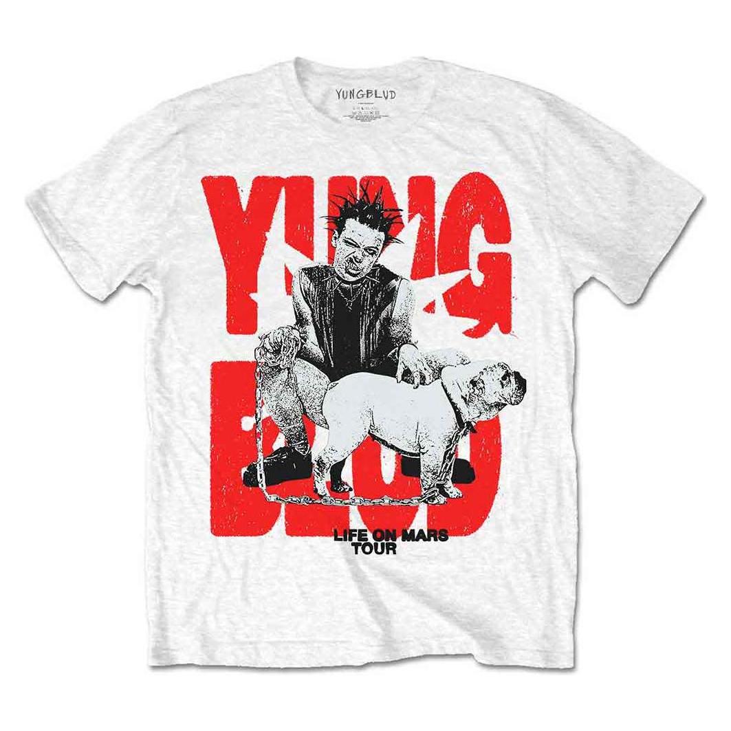 Yungblud, Herren, Shirts, Life On Mars Tour, Weiss, (Xxl)