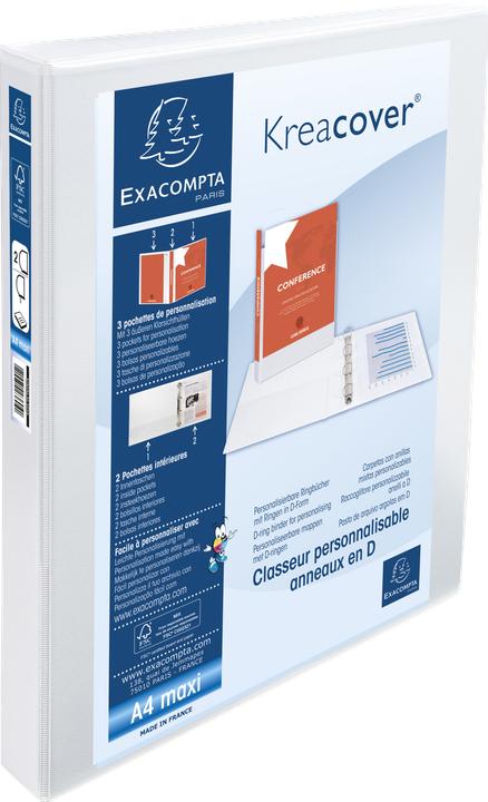 Produktbild Exacompta KREACOVER - Ringbücher A4 Maxi (A4, 49 mm, 1 Stk.)