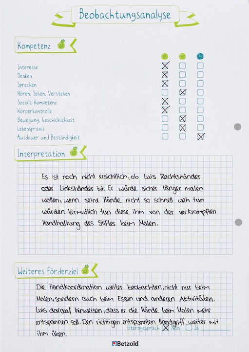 Actual product image Betzold Observation Block Kita DIN A4 (A4, German)